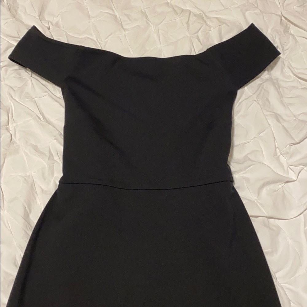 Black midi dress from Aritzia